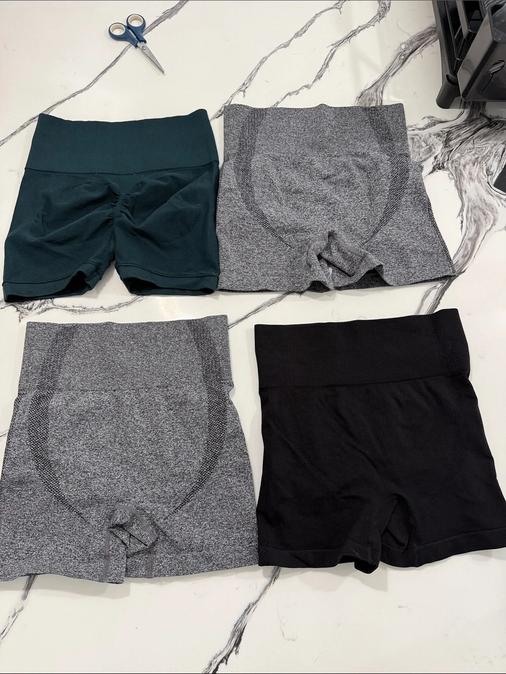 Like new booty shorts with scrunchie butt XS